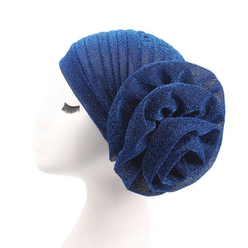 Big flower turban Pre wrapped Perfect for Memorial Day 2024