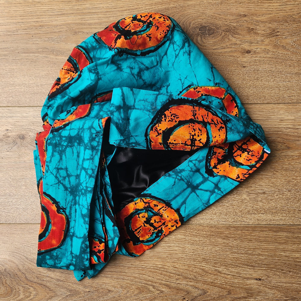 8-in-1 Veelzijdige Hoofddoek Blauw Oranje