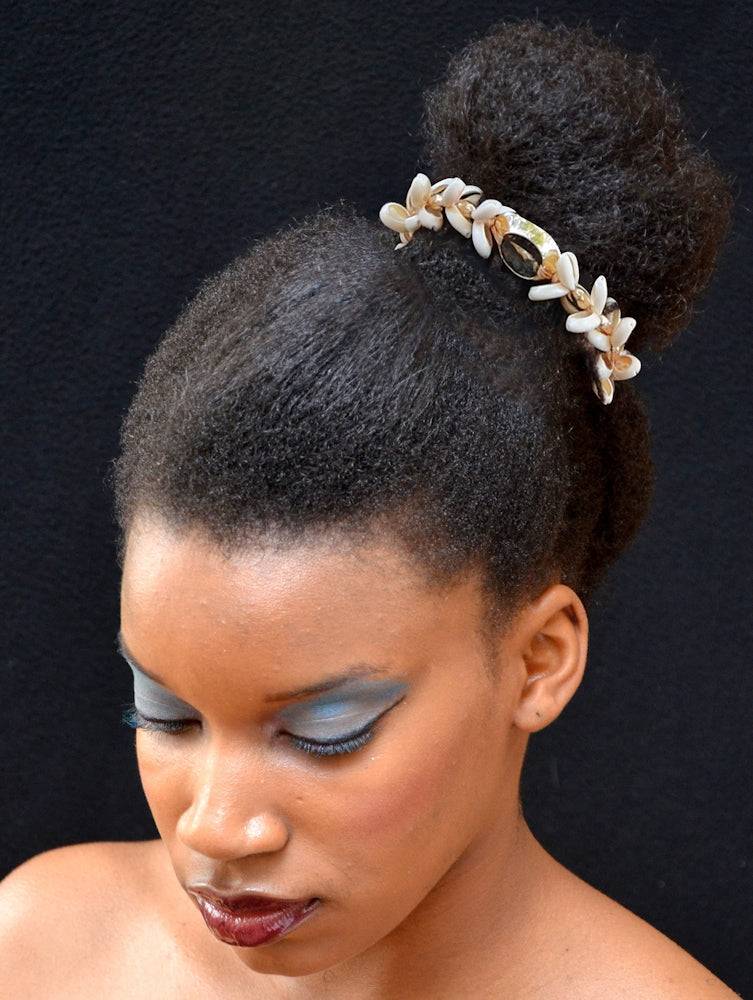 Cowrie Bracelet/Hair tie for Braids, Locs, Sisterlocks Perfect for Memorial Day 2024