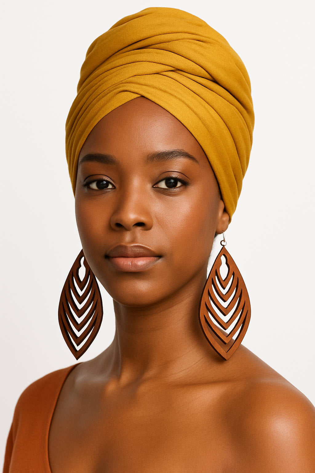 Handgemaakte Oorbellen Geometrisch Bladpatroon