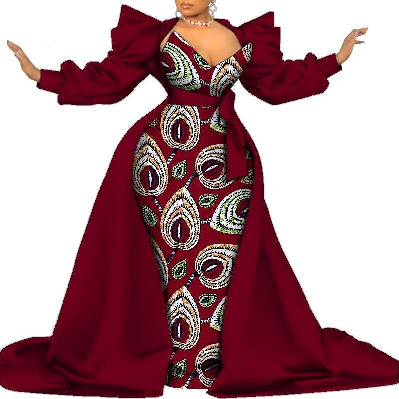 Sexy Ankara African Print Maxi Dress