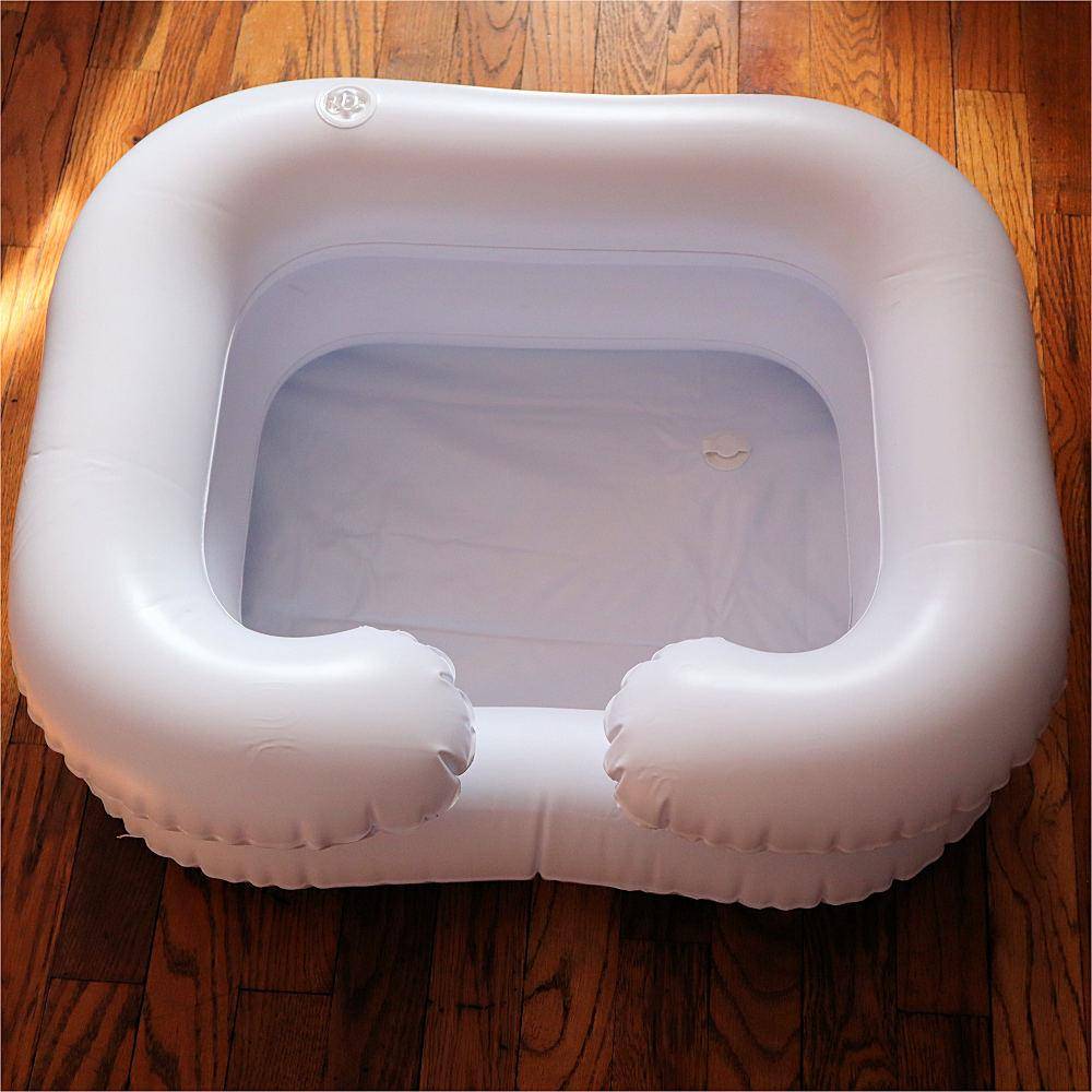 Hair & Scalp Spa Basin for Locs, Braids and Natural hair - Inflatable Shampoo basin