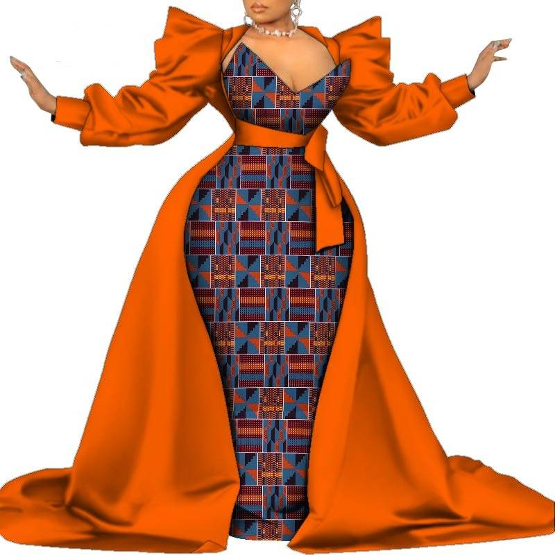 Sexy Ankara African Print Maxi Dress