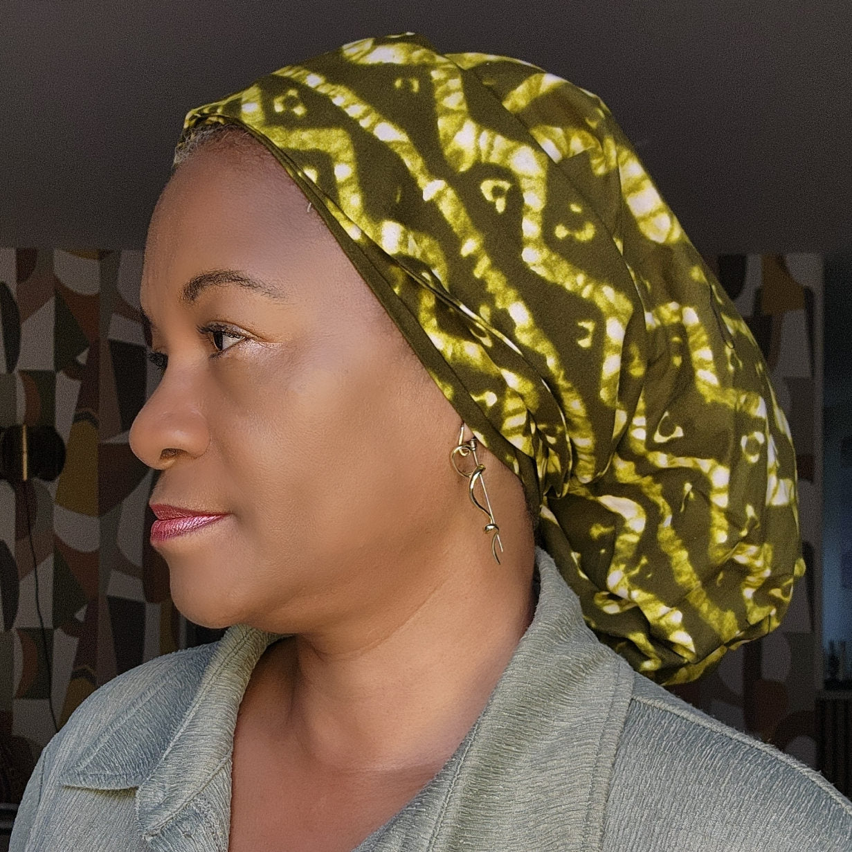 8-in-1 Versatile Head Scarf Blue Orange