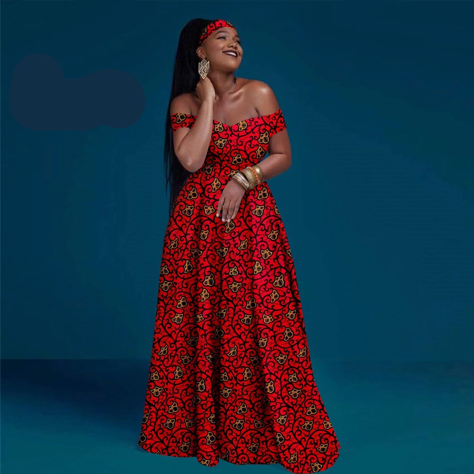 A-line Dress Off Shoulder Sleeveless Gown
