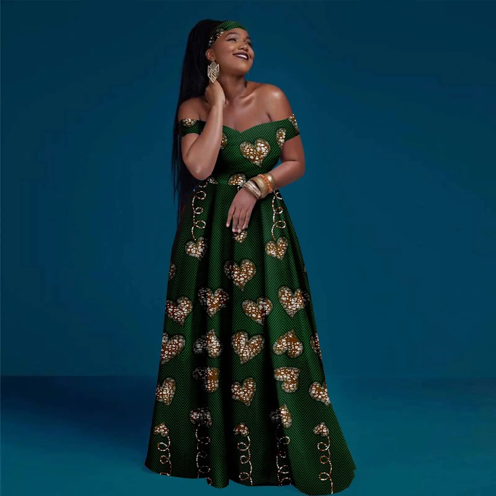 A-line Dress Off Shoulder Sleeveless Gown