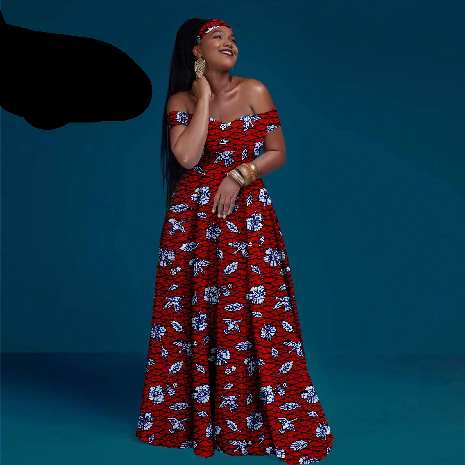 A-line Dress Off Shoulder Sleeveless Gown