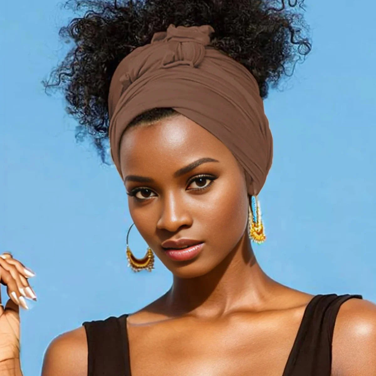 Superzachte Extra Lange Ademend Jersey Turban Haarband