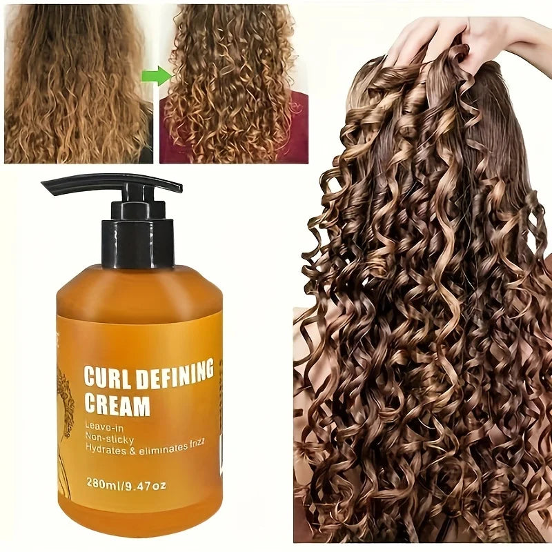 CURL DEFINING CREAM Met Argan Oil Voor Kroes en Krullend Haar