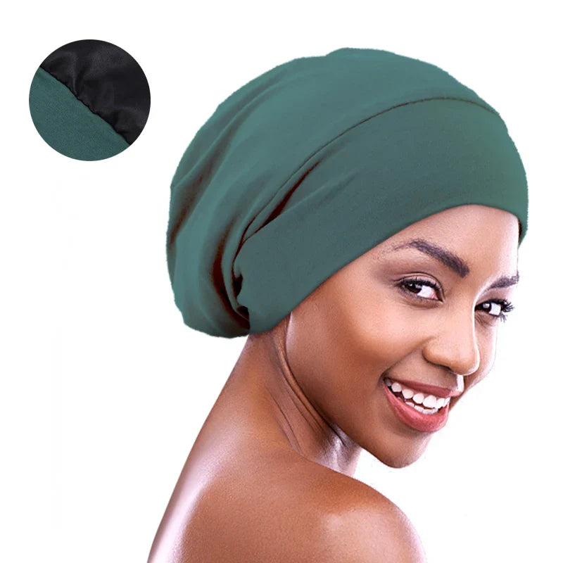 Satin-Lined Sleeping Beanie Cap