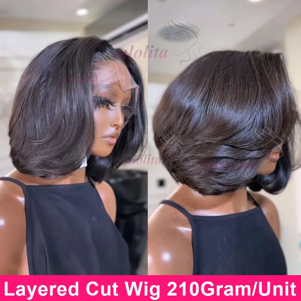 Moeiteloze Gelaagde Bob Pruik - Glueless &