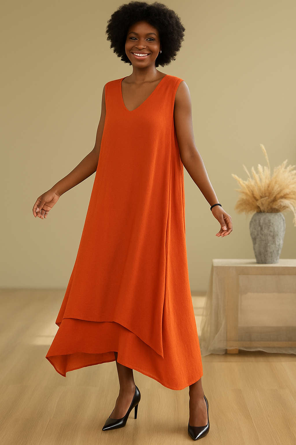 Linnen Magic Dress – Elegantie & Comfort ineen