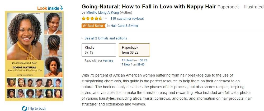 Going Natural How to Fall in Love with Nappy Hair nr. 1 op Amazon