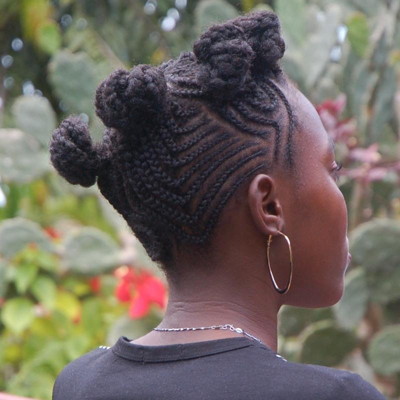 cornrows natural hair wheels back