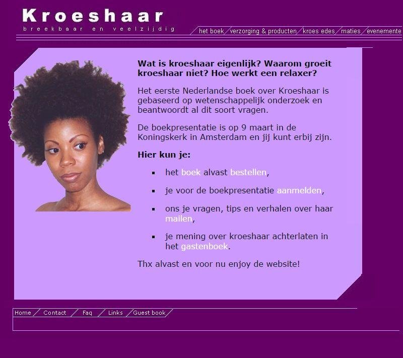 1ste kroeshaar website