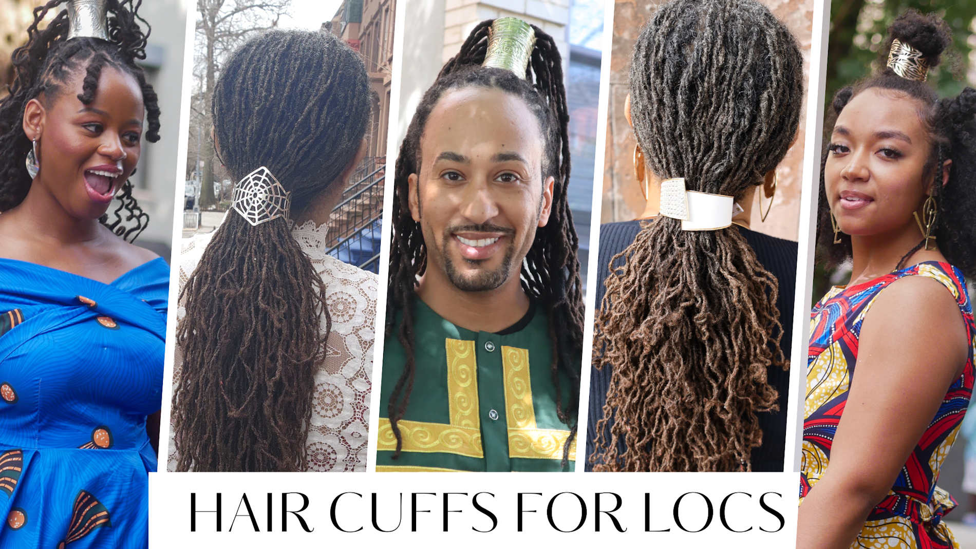 Hair Cuffs om Afros, dreadlocks, locs & sisterlocs te Sieren
