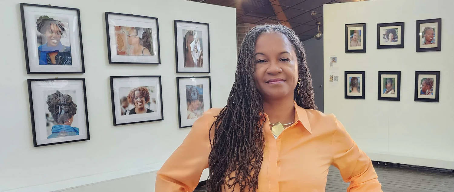 Drs. Mireille Liong with Micro Locs in Billie Holiday Theatre in Bedstuy Brooklyn