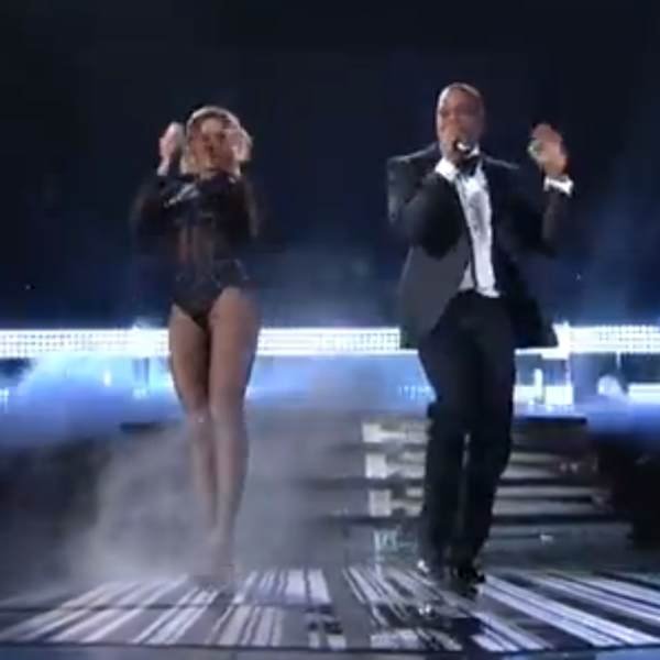 Beyonce and Jayz at the Grammy's
