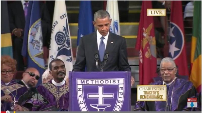 President Obama's grafrede voor Congreslid en Pastoor Clementa Pinckney