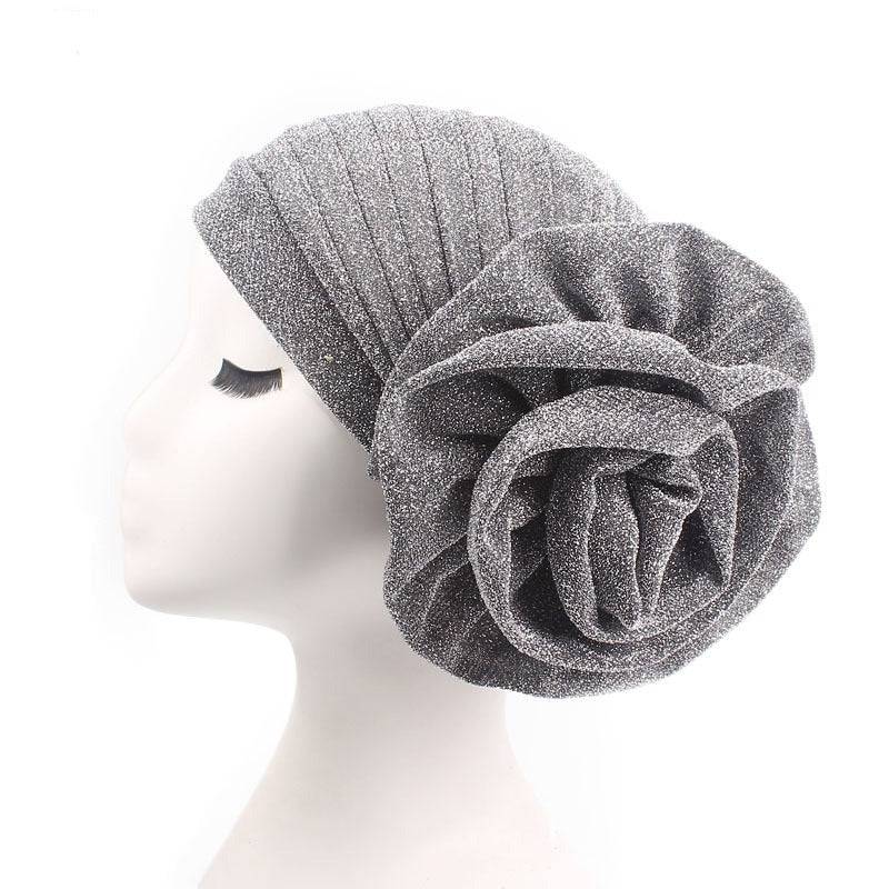 Big flower turban Pre wrapped Perfect for Memorial Day 2024