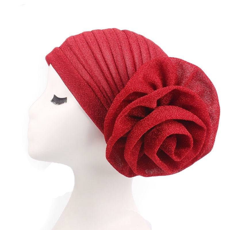 Big flower turban Pre wrapped Perfect for Memorial Day 2024
