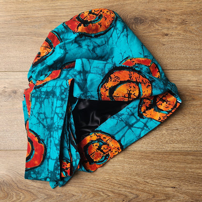 8-in-1 Veelzijdige Hoofddoek Blauw Oranje