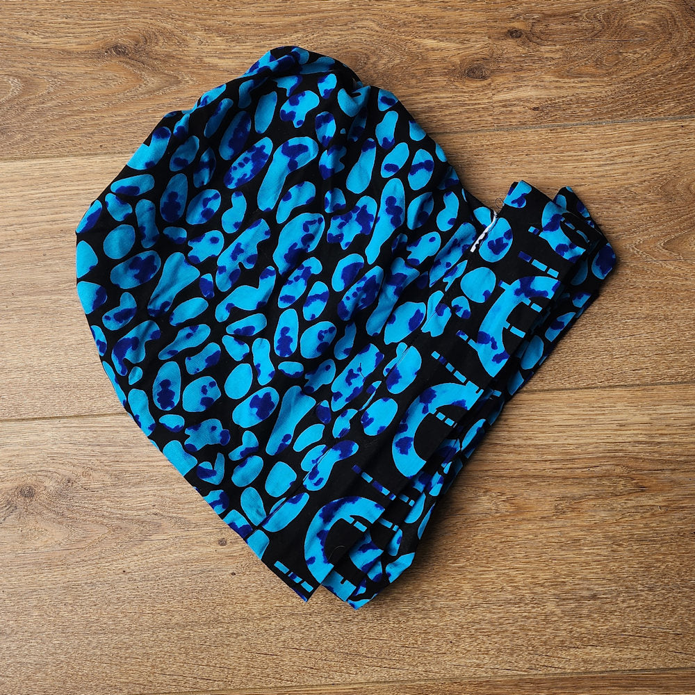 8-in-1 Veelzijdige Hoofddoek Blue Black