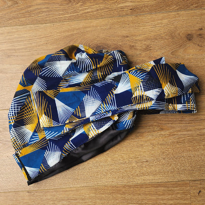 8-in-1 Veelzijdige Hoofddoek Blauw Geel