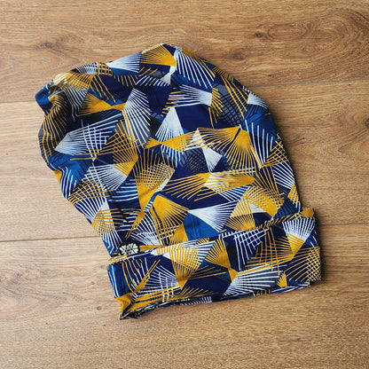 8-in-1 Veelzijdige Hoofddoek Blauw Geel