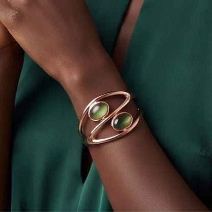 Koperen Haar-Cuff &amp;amp; Bijpassende Armband Set&amp;nbsp;