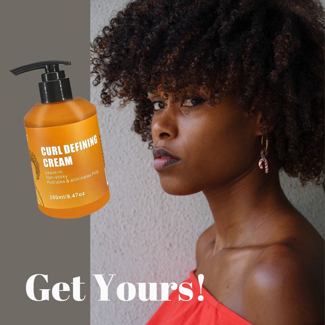 CURL DEFINING CREAM Met Argan Oil Voor Kroes en Krullend Haar