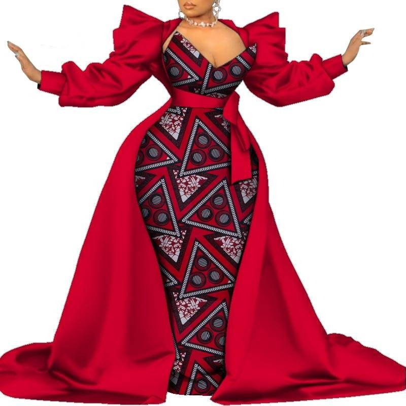 Sexy Ankara African Print Maxi Dress