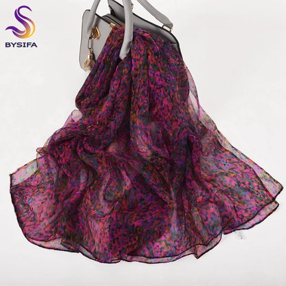 Zijden Sjaal – 100% Mulberry Silk Luxe Hoofddoek &amp; Fashion Accessoire met Print