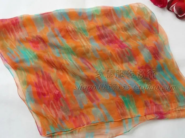 Zijden Sjaal – 100% Mulberry Silk Luxe Hoofddoek &amp; Fashion Accessoire met Print