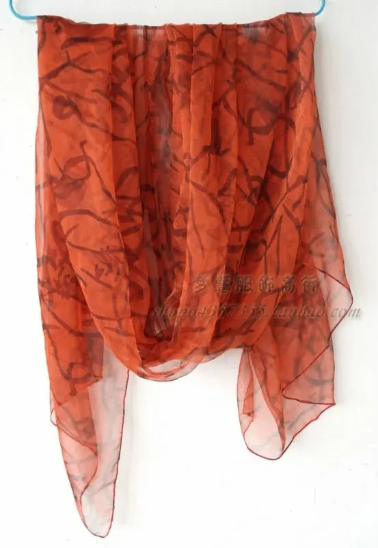 Zijden Sjaal – 100% Mulberry Silk Luxe Hoofddoek &amp; Fashion Accessoire met Print
