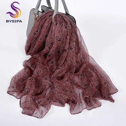 Zijden Sjaal – 100% Mulberry Silk Luxe Hoofddoek &amp; Fashion Accessoire met Print
