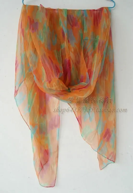 Zijden Sjaal – 100% Mulberry Silk Luxe Hoofddoek &amp; Fashion Accessoire met Print