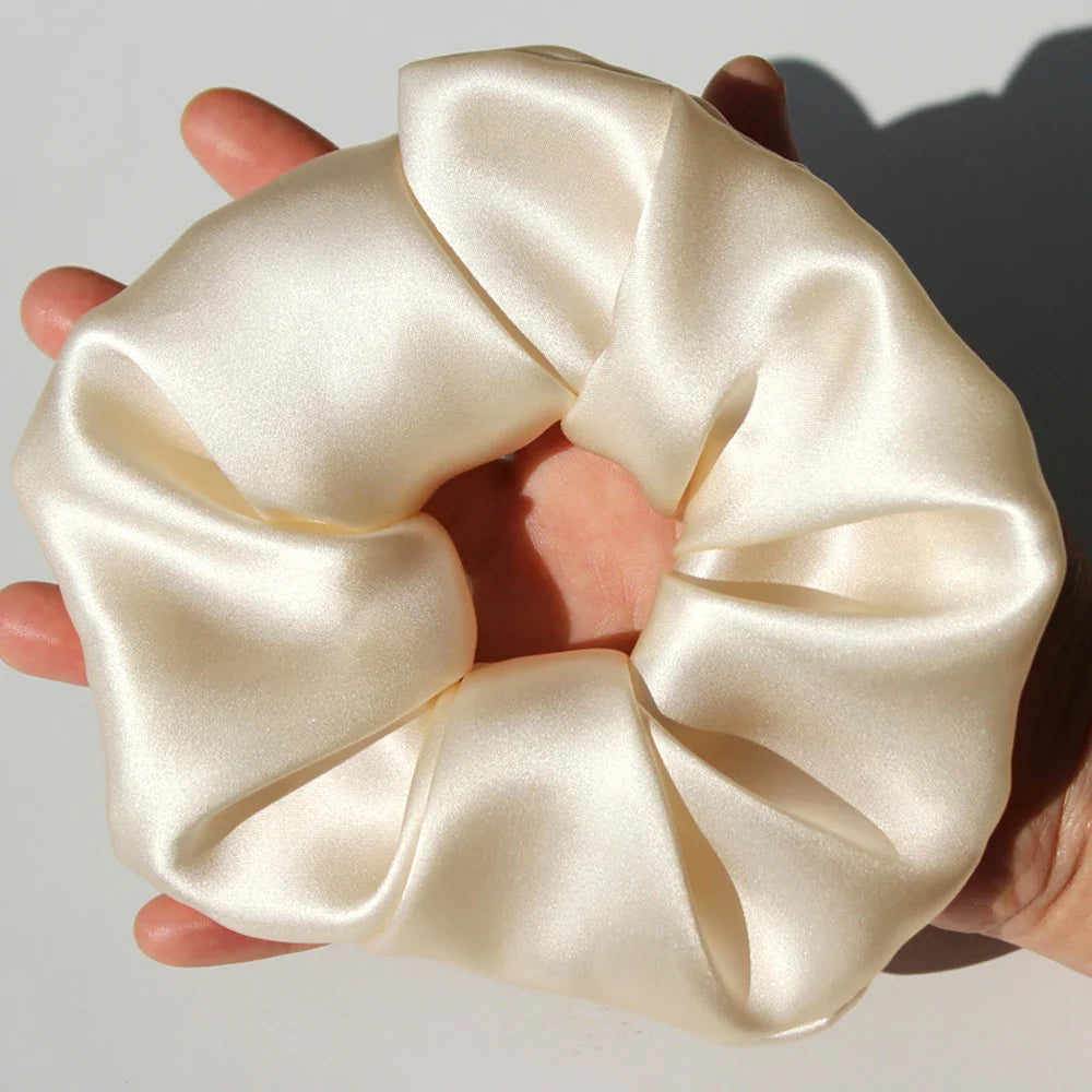 100% Mulberry Silk Scrunchies Extra Large 19 mm