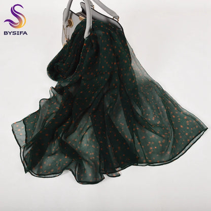 Zijden Sjaal – 100% Mulberry Silk Luxe Hoofddoek &amp; Fashion Accessoire met Print