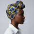 8-in-1 Veelzijdige Hoofddoek Blauw Geel