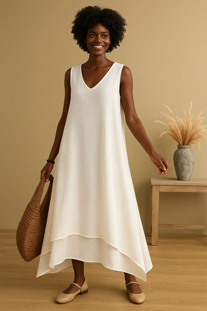 Linnen Magic Dress – Elegantie &amp; Comfort ineen