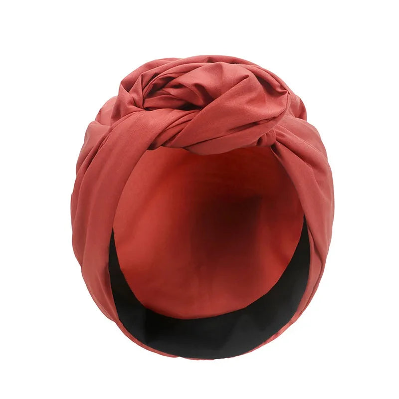 Chique Geknoopte Turban Hoofddoek – Elegant