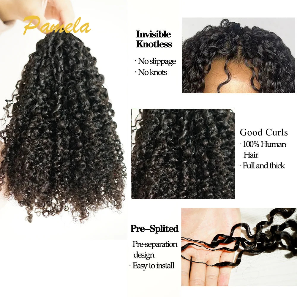Onzichtbare Afro Kinky Weave – 100% Raw Birmaans Human Hair