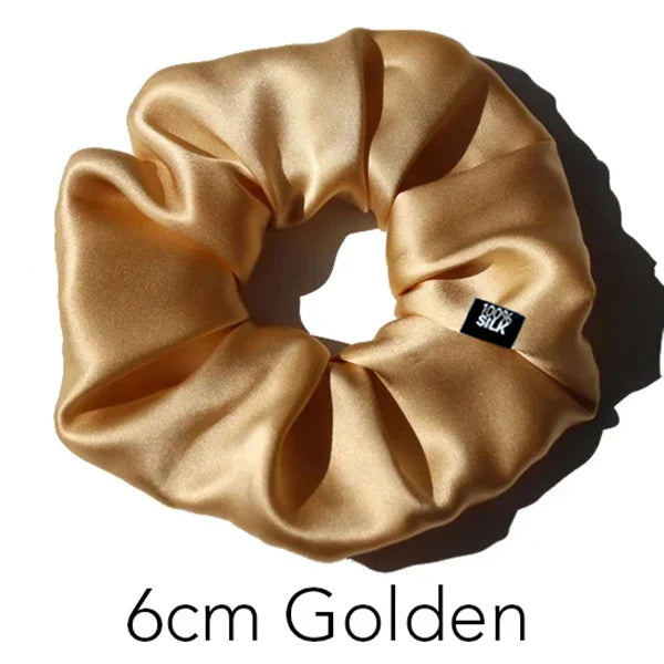100% Mulberry Silk Scrunchies Extra Large 19 mm