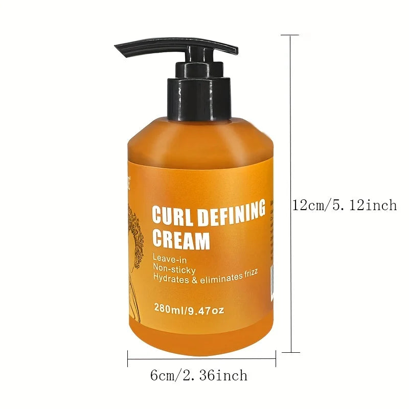 CURL DEFINING CREAM Met Argan Oil Voor Kroes en Krullend Haar