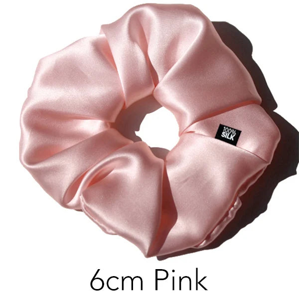 100% Mulberry Silk Scrunchies Extra Large 19 mm