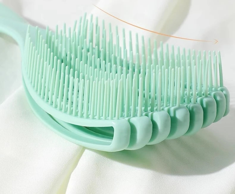 Puffy Hair Brush - Borstel voor Nat &amp; Droog Haar - Ergonomische Handgreep