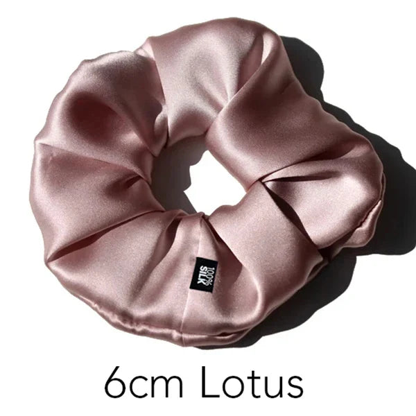 100% Mulberry Silk Scrunchies Extra Large 19 mm