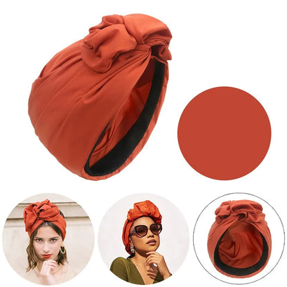 Chique Geknoopte Turban Hoofddoek – Elegant