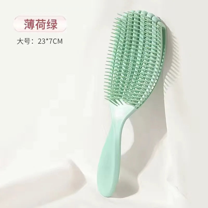 Puffy Hair Brush - Borstel voor Nat &amp; Droog Haar - Ergonomische Handgreep